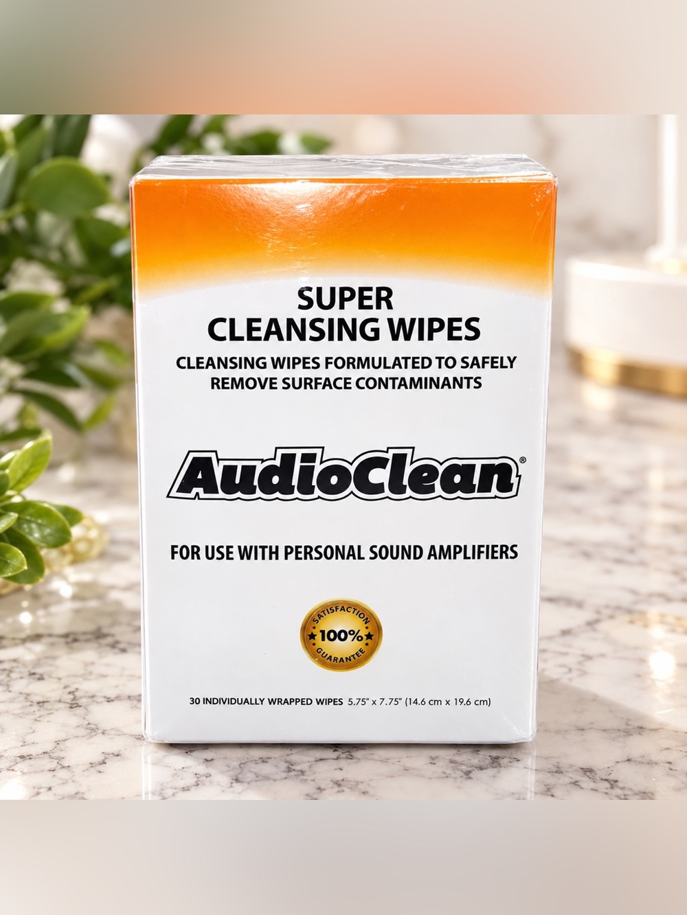 AudioClean Super Cleansing Wipes 30 Individually Wrapped Electronic Wipes